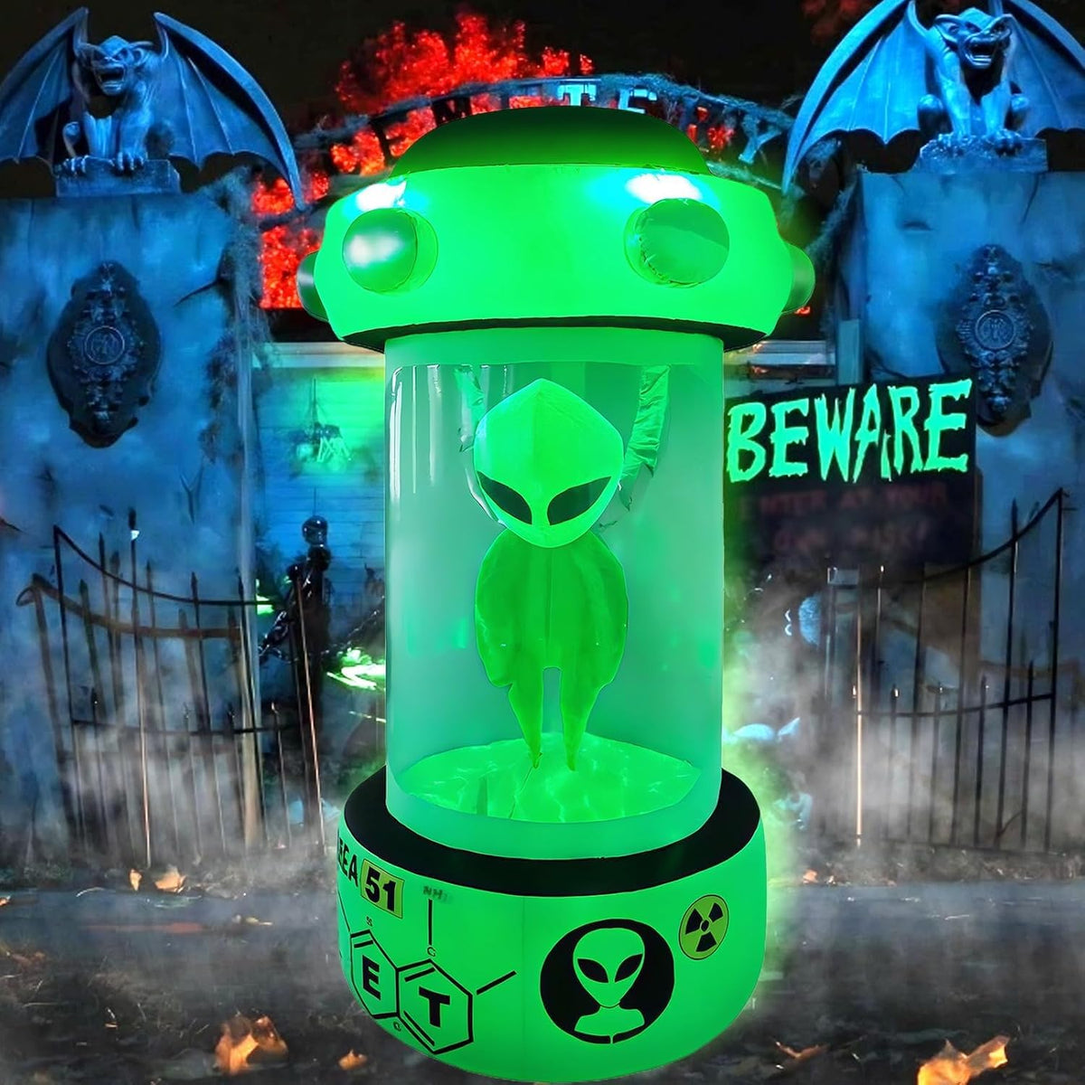 8 ft Alien Halloween Inflatable