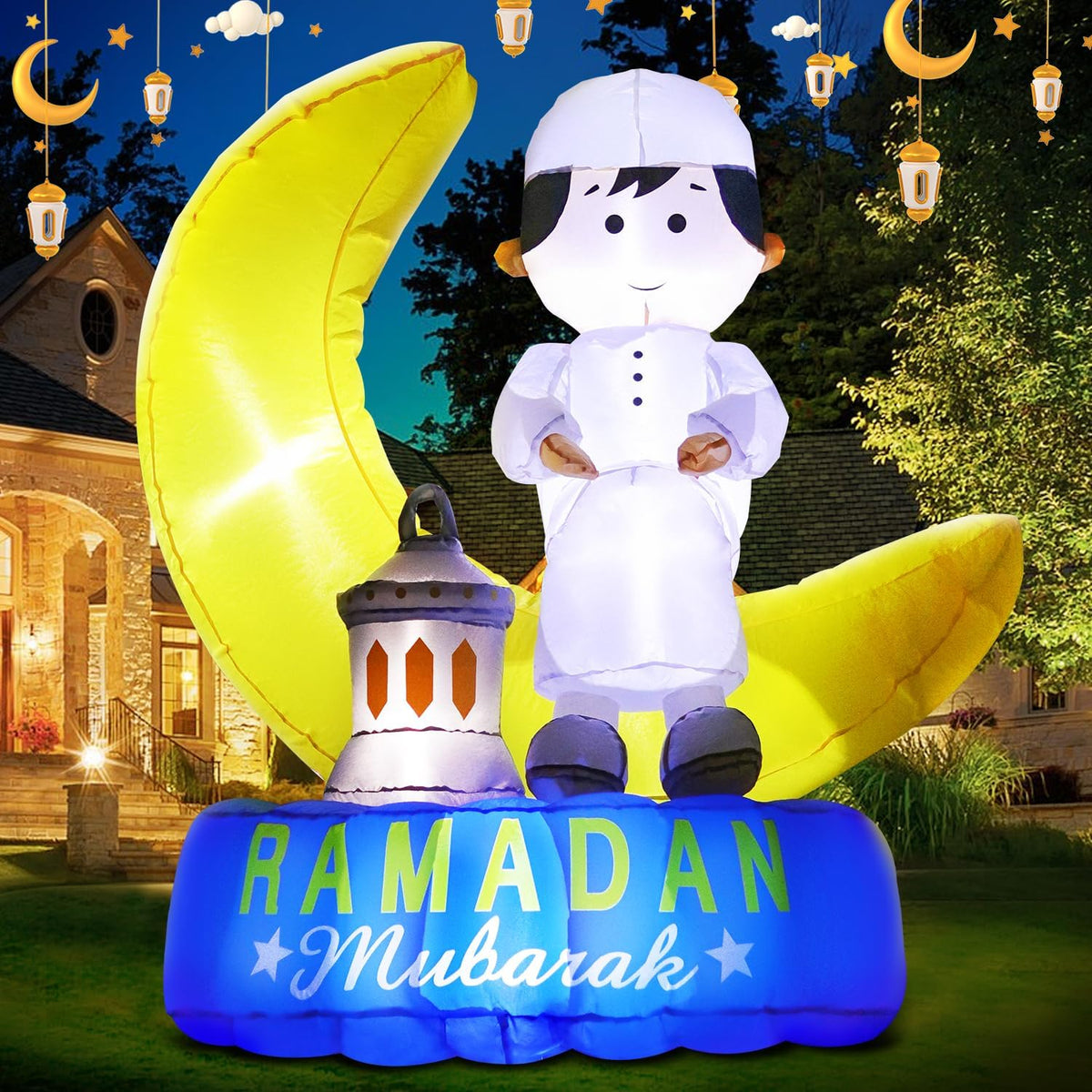 6 ft Ramadan Moon Eid Inflatable
